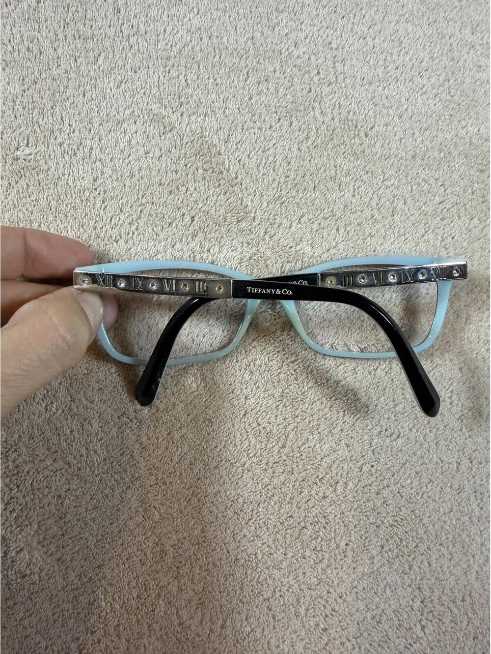 Tiffany & Co TF2103-B 8055 Eyeglasses 53-16-140 Black Tiffany Blue Frames